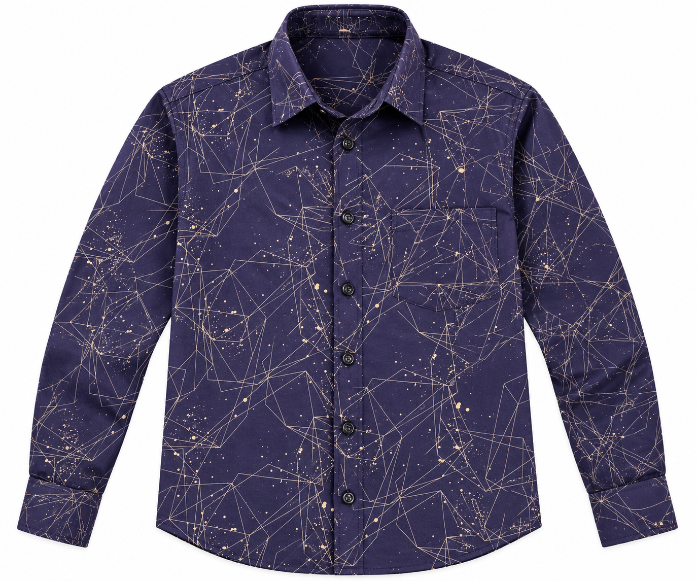 Navy Constellation Print Shirt